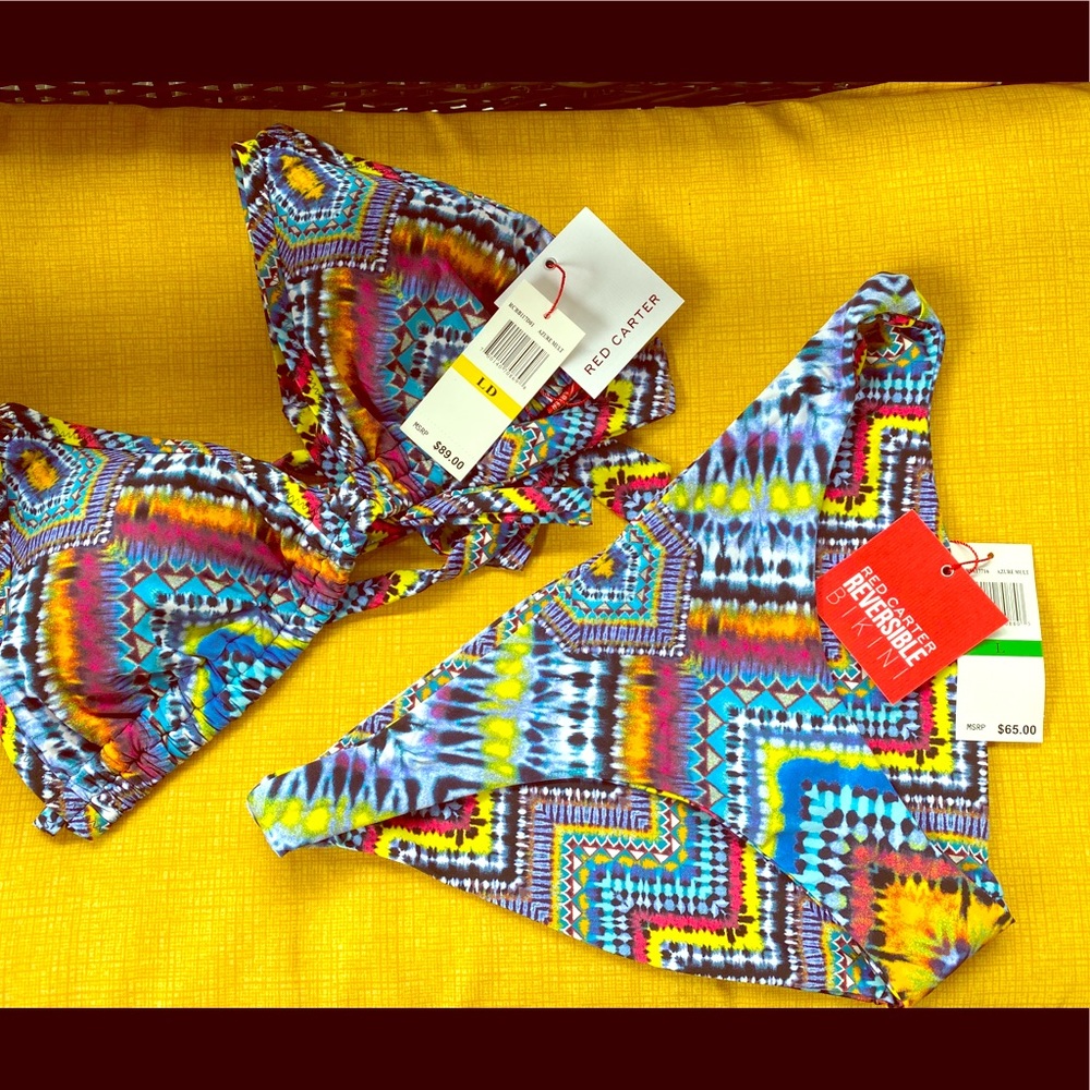 RED CARTER CALI REVERSIBLE BIKINI